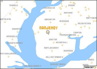 Nanjemoy United States USA Map Nona Net   Locmap NANJEMOY  77.38522X38.33472X 77.04922X38.57472 