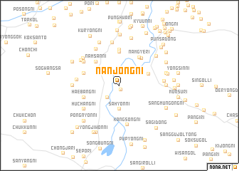 map of Nanjŏng-ni