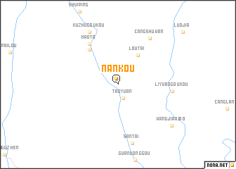 map of Nankou