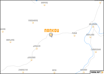 map of Nankou