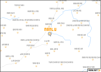 map of Nanlü