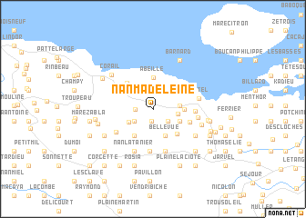 map of Nan Madeleine