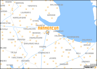 map of Nanmencun