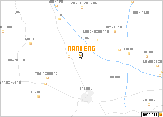 map of Nanmeng