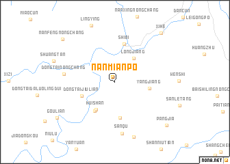 map of Nanmianpo