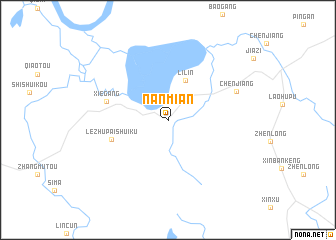 map of Nanmian