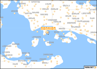 map of Nanmian