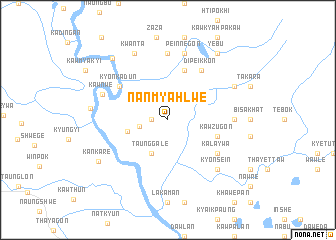 map of Nanmyahlwe