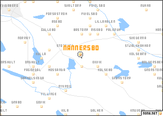 map of Nannersbo