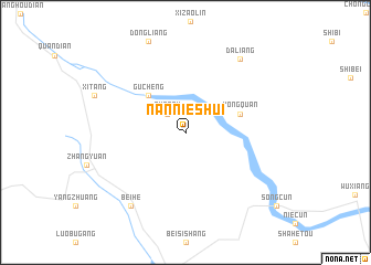 map of Nannieshui
