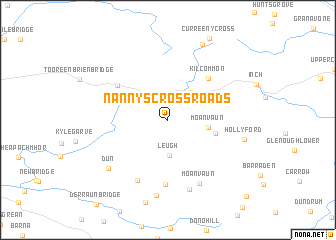 map of Nannyʼs Cross Roads