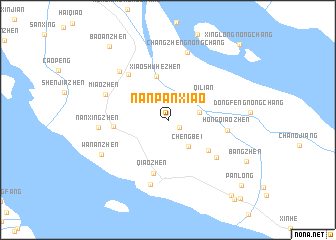 map of Nanpanxiao