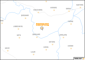 map of Nanping