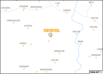 map of Nanping