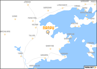 map of Nanpu