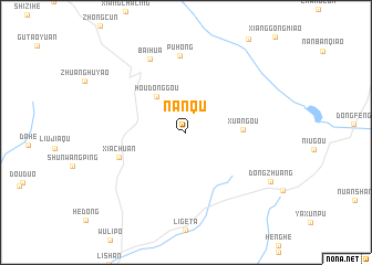 map of Nanqu
