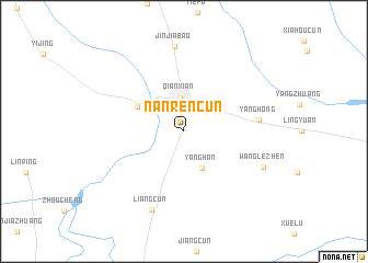 map of Nanrencun