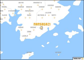 map of Nansagazi