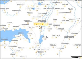 map of Nansal-li