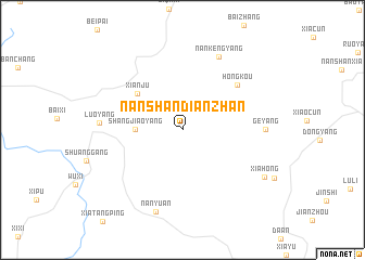 map of Nanshandianzhan