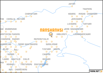map of Nan-shan-hsi