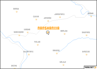 map of Nanshanxia