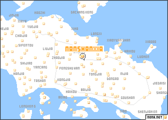 map of Nanshanxia