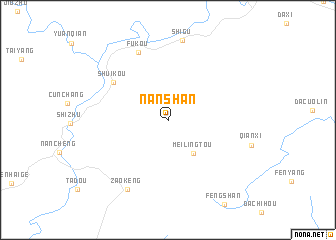 map of Nanshan