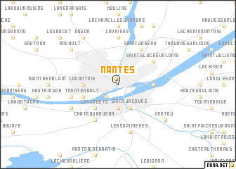 map of Nantes