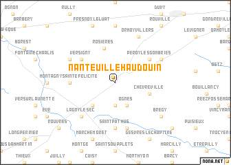 map of Nanteuil-le-Haudouin