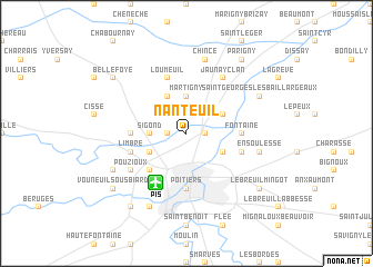 map of Nanteuil