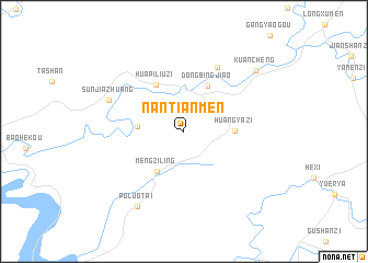 map of Nantianmen