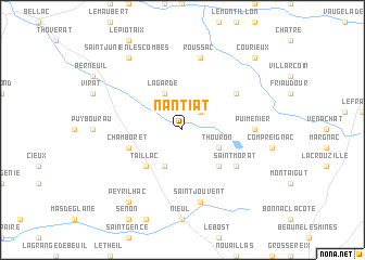 map of Nantiat