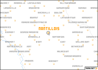 map of Nantillois