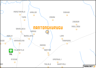 map of Nantongkurugu