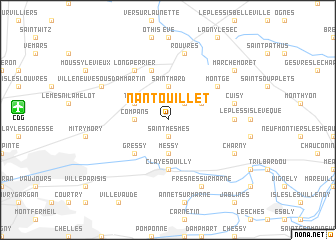 map of Nantouillet