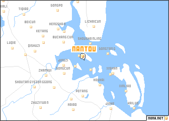 map of Nantou