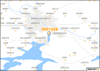 map of Nåntuna