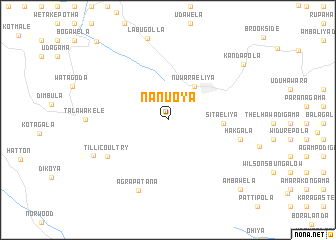 map of Nanu Oya