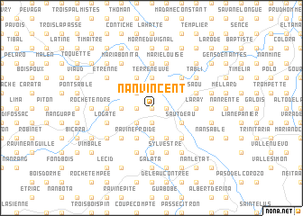 map of Nan Vincent