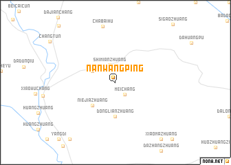 map of Nanwangping