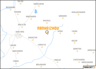 map of Nanweizhou