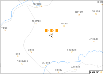 map of Nanxia