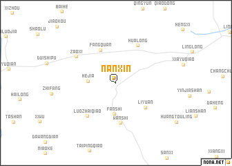 map of Nanxin