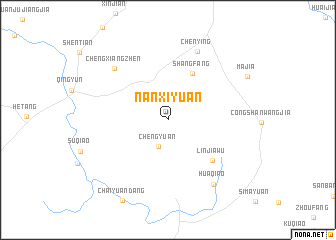 map of Nanxiyuan