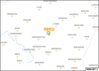 map of Nanxi