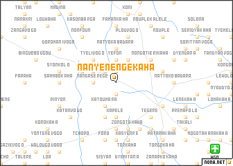 map of Nanyènengèkaha