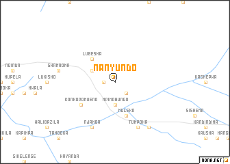 map of Nanyundo