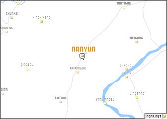 map of Nanyun