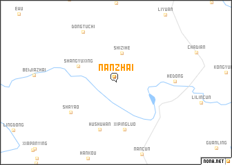 map of Nanzhai